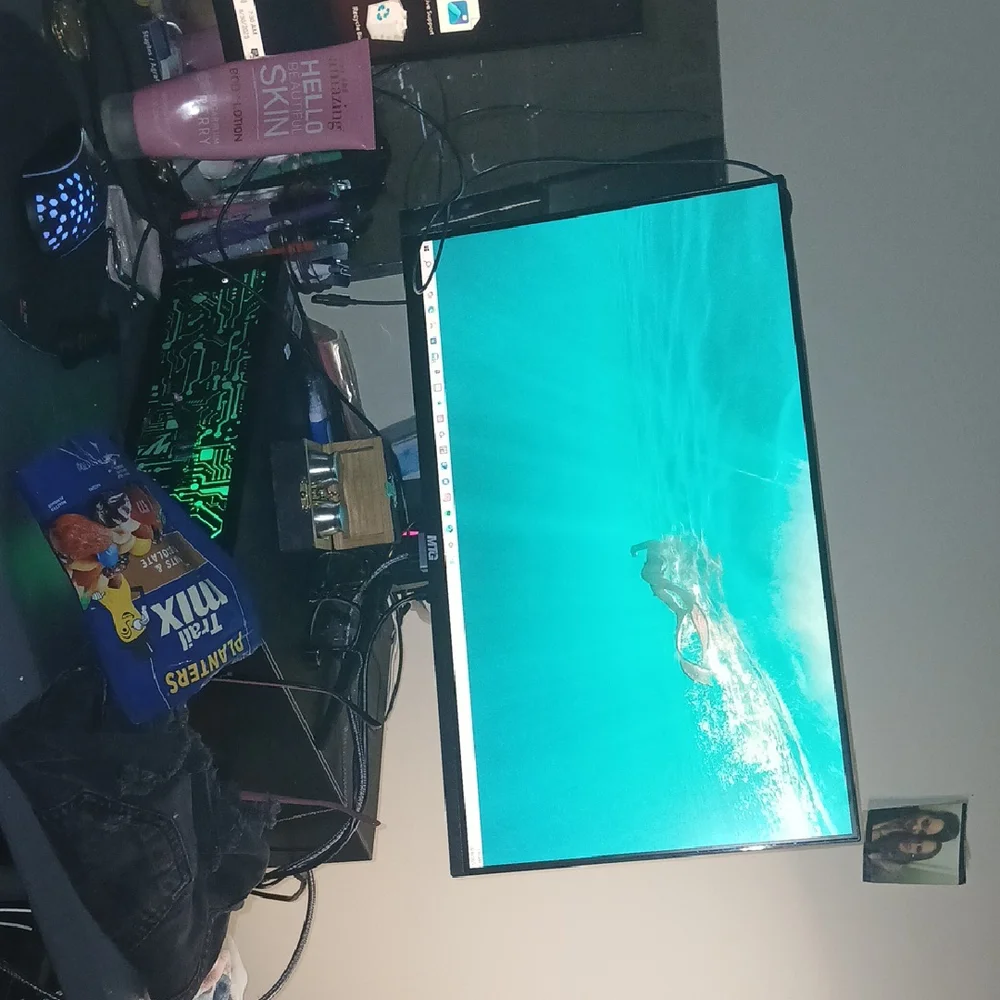Dell Monitor with Black and Gray Design